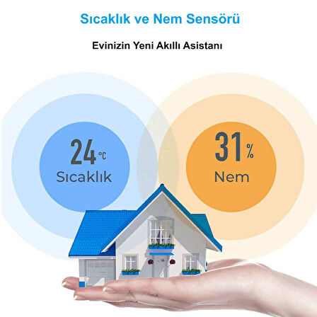 HyMark ZigBee Tuya Akıllı Yaşam Uygulaması Sıcaklık Nem Sensörü LCD Ekran APP Kontrol Alexa Google Home