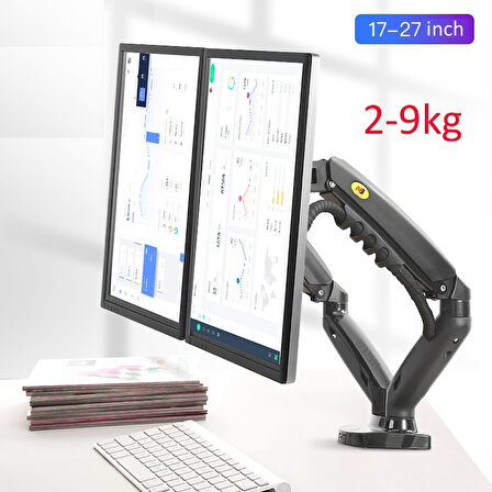 TriLine NB F160 North Bayou 17-30" Çift Kol Monitör Tutucu Vesa Monitör Standı