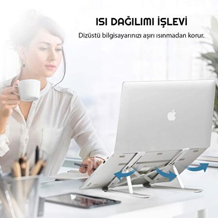 UpWay 6 Ayarlanabilir Kademeli Masaüstü Alüminyum Ergonomik Kaydırmaz Macbook Notebook Standı