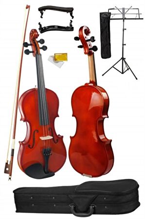 Midex HGA-44NP Profesyonel 4/4 Full Keman Seti (Yastık Nota Sehpası Reçine Çanta Yay)