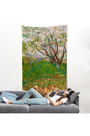 Vincent van Gogh - Meyve Çiçekleri Duvar Örtüsü-7450