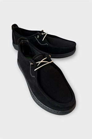 Kadın Günlük Hafif Mevsimlik Rahat Tam Ortopedik Casual Süet Ayakkabı SİYAH