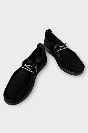 Kadın Günlük Hafif Mevsimlik Rahat Tam Ortopedik Casual Süet Ayakkabı SİYAH