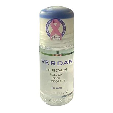 Verdan Doğal Kristal Roll-On Body Deodorant For Men 50ml