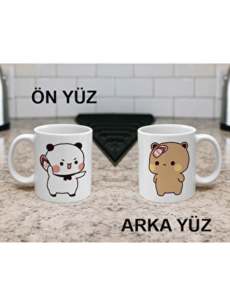Dudu Budu Ayıcık Desenli Kupa Bardak