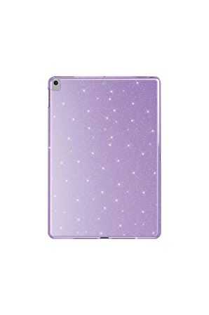 Apple  iPad 10.2 2021 (9.Nesil) Uyumlu Fuchsia Işıltılı Tablet Kılıf