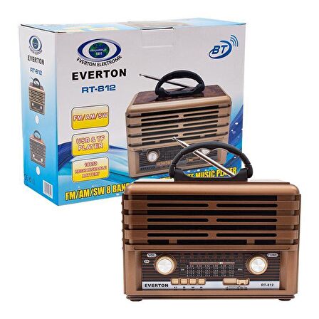 Everton Rt-812 Usb-sd-fm Nostaljik Radyo Müzik Kutusu