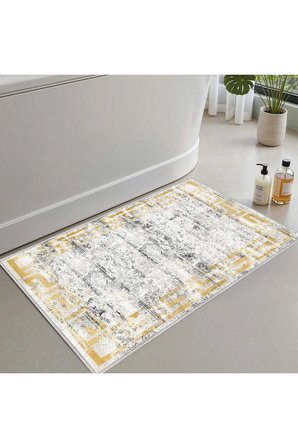 Banyo Paspası, Yumuşak Banyo Halısı, Kaymaz Dot Tabanlı, Yıkanabilir - 60x100