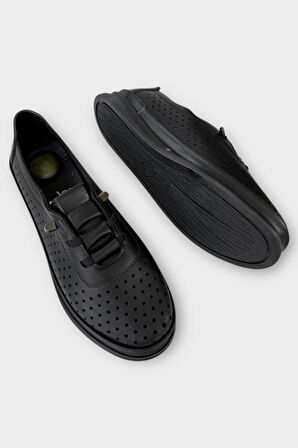 Kadın Günlük Hafif Mevsimlik Rahat Akıllı Bağcık Ortopedik Casual Ayakkabı SİYAH