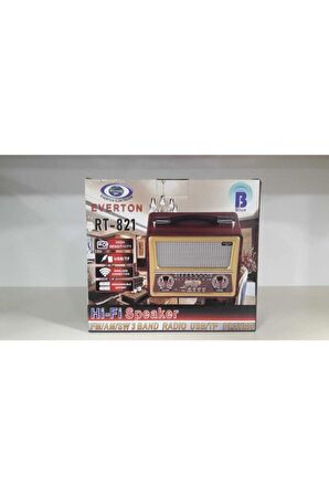 Rt-821 Usb/tf/fm/bluetooth Destekli Nostaljik Radyo