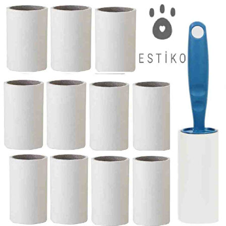 Estiko Tüy Toplama Bandı 60 Yaprak 12 Parça 720 Sayfa Sap Hediyeli