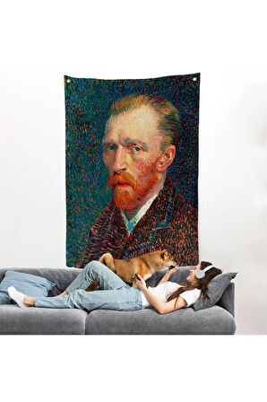 Vincent van Gogh - Otoportre Duvar Örtüsü-7453