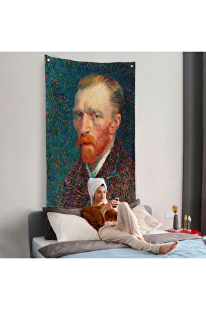 Vincent van Gogh - Otoportre Duvar Örtüsü-7453