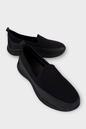 Kadın Günlük Hafif Mevsimlik Rahat Ortopedik Casual Ayakkabı SİYAH