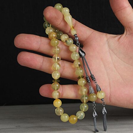 ÖZEL TASARIM DOMİNİK ORJİNAL DAMLA KEHRİBAR TESBİH 5538