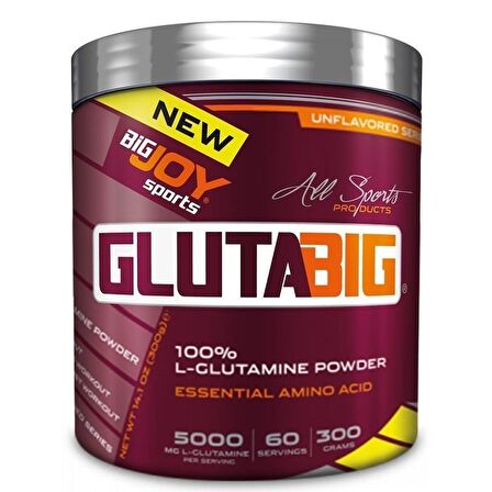  Big Joy Gluta Big %100 Glutamine Powder 300 Gr