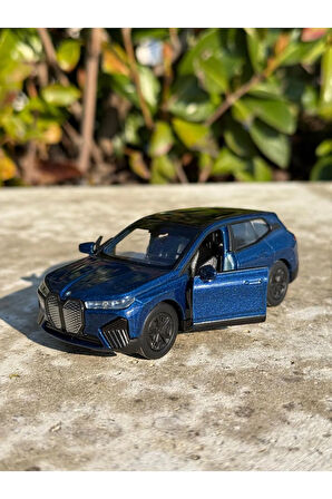 Bmw IX Oyuncak Araba Jip 12 Cm Die Cast Model Araç Kapılar Açılır Çekbırak Bmw Metal Oyuncak Araba
