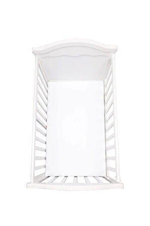 Beyaz Lastikli Bebek Çarşaf 70*140 cm