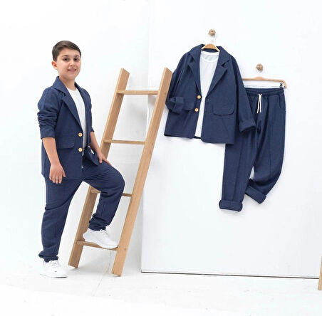 Erkek Çocuk Keten Takım