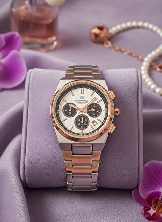 NAVİFORCE AKTİF GÖSTERGELİ SPOR ŞIK KADIN KOL SAATİ