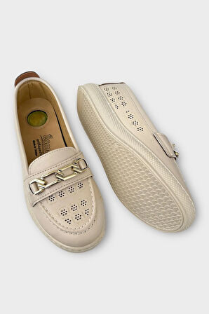 Kadın Günlük Hafif Mevsimlik Rahat Casual Ayakkabı BEJ