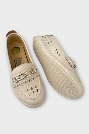 Kadın Günlük Hafif Mevsimlik Rahat Casual Ayakkabı BEJ