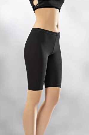 Kadın Siyah Diz Üstü Tayt 3'lü