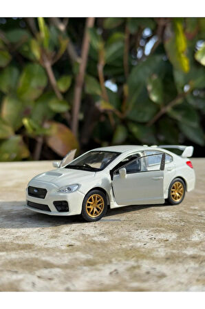Subaru İmpreza Koleksiyon Metal Araba 12cm Lüks Araba Beyaz Oyuncak Araba Model Araba