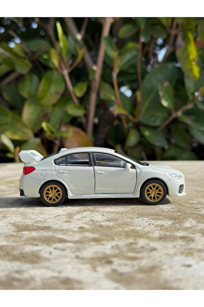 Subaru İmpreza Koleksiyon Metal Araba 12cm Lüks Araba Beyaz Oyuncak Araba Model Araba