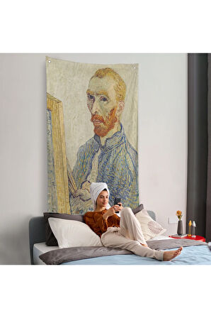 Vincent van Gogh - Otoportre Duvar Örtüsü-7457