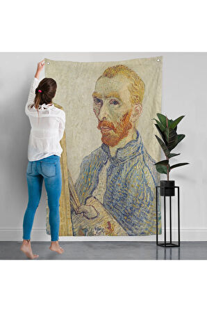 Vincent van Gogh - Otoportre Duvar Örtüsü-7457
