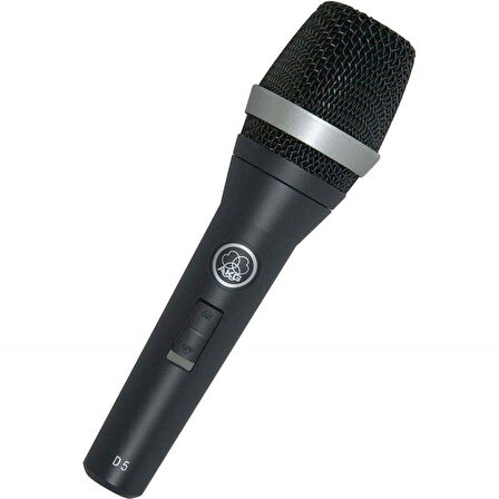 AKG D5S Supercardioid Dinamik Vokal Mikrofonu Anahtarlı