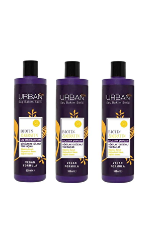 Urban Care Biotin Keratin Şampuan 330 Ml 3'lü Set