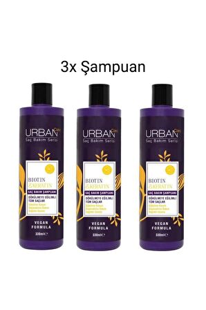 Urban Care Biotin Keratin Şampuan 330 Ml 3'lü Set