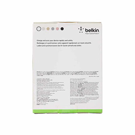 Belkin Premium Micro Usb Şarj Ve Kablo Gold