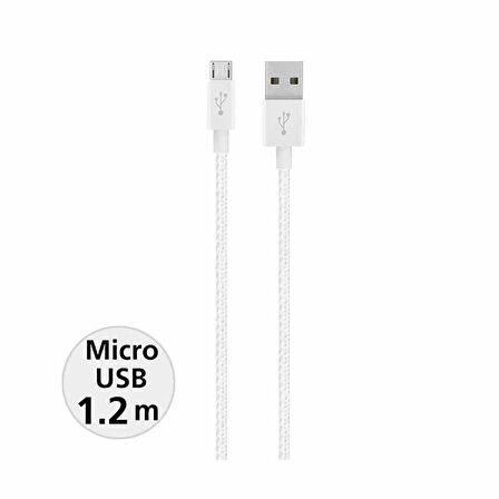 Belkin F2CU021BT04WHT Premium Micro Usb Şarj ve Senkronizasyon Kablosu