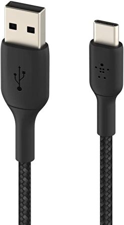 Belkin Type-c Örgülü Data & Hızlı Şarj Kablo 2m-siyah CAB002BT2MBK