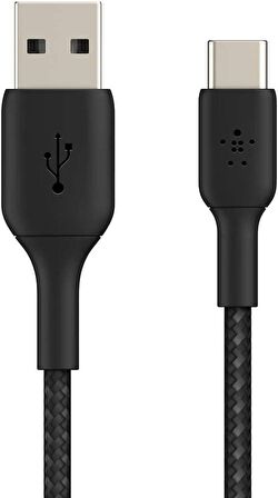 Belkin Type-c Örgülü Data & Hızlı Şarj Kablo 2m-siyah CAB002BT2MBK