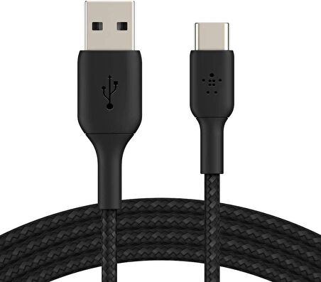 Belkin Type-c Örgülü Data & Hızlı Şarj Kablo 2m-siyah CAB002BT2MBK