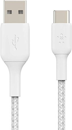 Belkin Type-c Örgülü Data & Hızlı Şarj Kablo 2m-beyaz CAB002BT2MWH