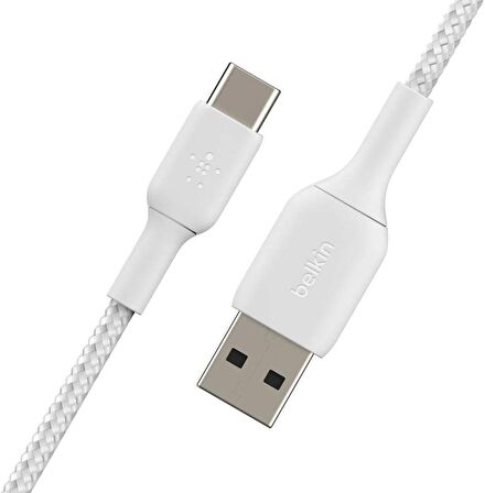 Belkin Type-c Örgülü Data & Hızlı Şarj Kablo 2m-beyaz CAB002BT2MWH