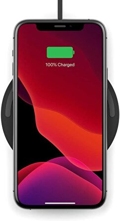 Belkin Boostcharge 10w Kablosuz Şarj Padi + Qc 3.0 Duvar Şarjı Siyah WIA001VFBK