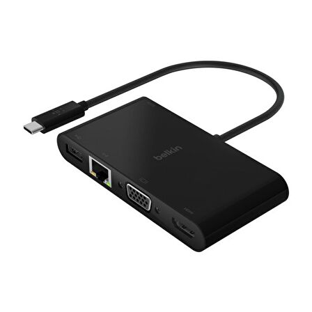 Belkin USB-C Multimedia + Charge Adapter / AVC004BTBK