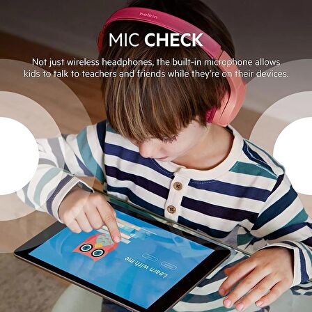 Belkin SoundForm Mini Kids Kablosuz Çocuk Kulaklığı - Pembe