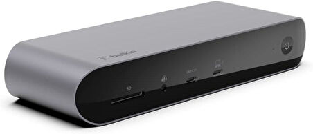 Belkin Thunderbolt 4 Dock Pro, Tek 8K 60hz, Çift 4K Ekran Uyumlu, 2 x Thunderbolt 4 Bağlantı Noktası, 2 x HDMI Bağlantı Noktası, 90W Güç Dağıtım PD, Ses Girişi/Çıkışı Teşhir