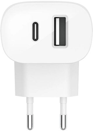 Belkin Boost Charge 37W USB-C PD + USB-A Çift Duvar Şarj Cihazı