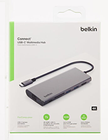 Belkin USB-C 7 in 1 Multiport Çoklayıcı Adaptör / AVC009BTSGY8 Teşhir