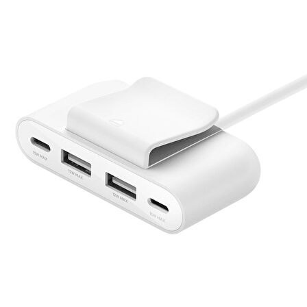 Belkin 4 Port USB Hub Çoğaltıcı / 2X Type-C + 2X Type A - TBUZ001BT2MWHB8 Beyaz