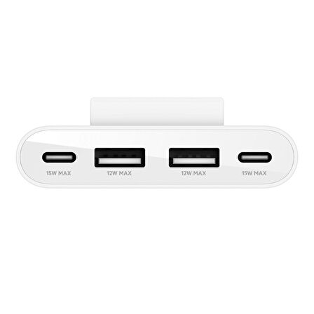 Belkin 4 Port USB Hub Çoğaltıcı / 2X Type-C + 2X Type A - TBUZ001BT2MWHB8 Beyaz