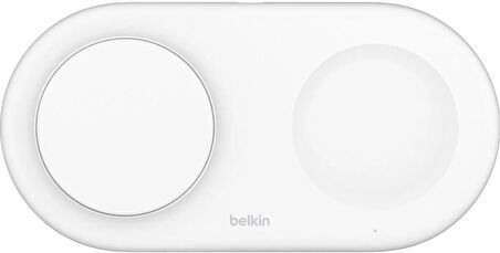 Belkin BoostCharge Pro 2'si 1 arada MageSafe Kablosuz Şarj İstasyonu - ‎WIZ021vfWH